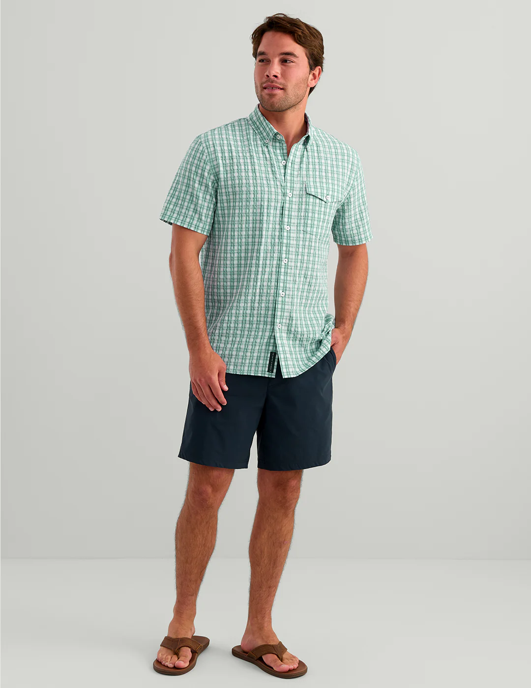 Chatham Plaid Short Sleeve Shirt - Image 3