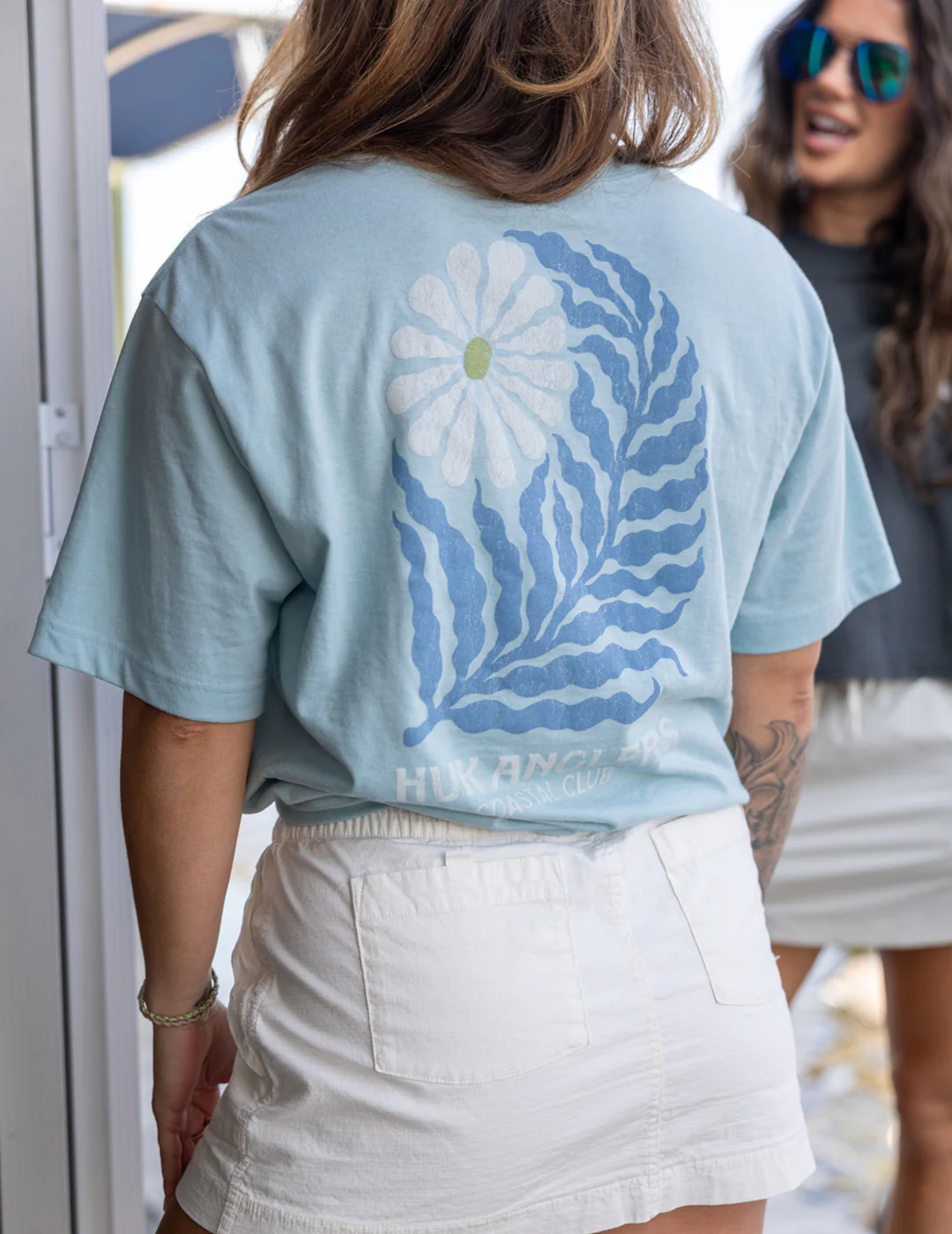 Womens Coastal Club Oversized Tee - Image 3