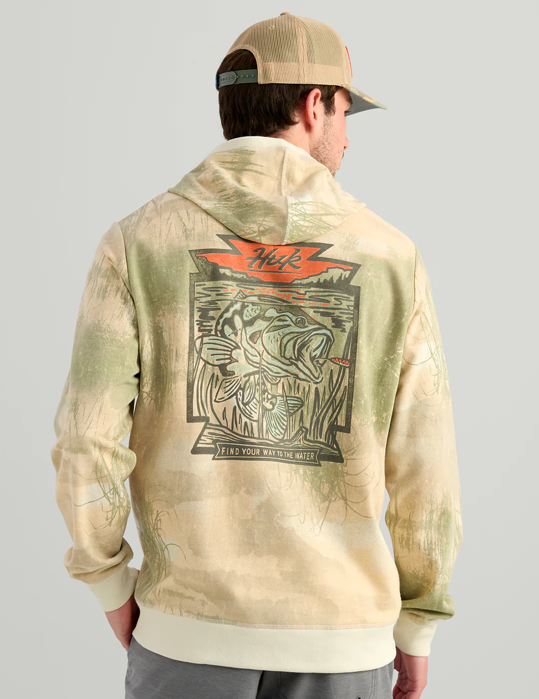Edisto Bass Patch Terry Hoodie