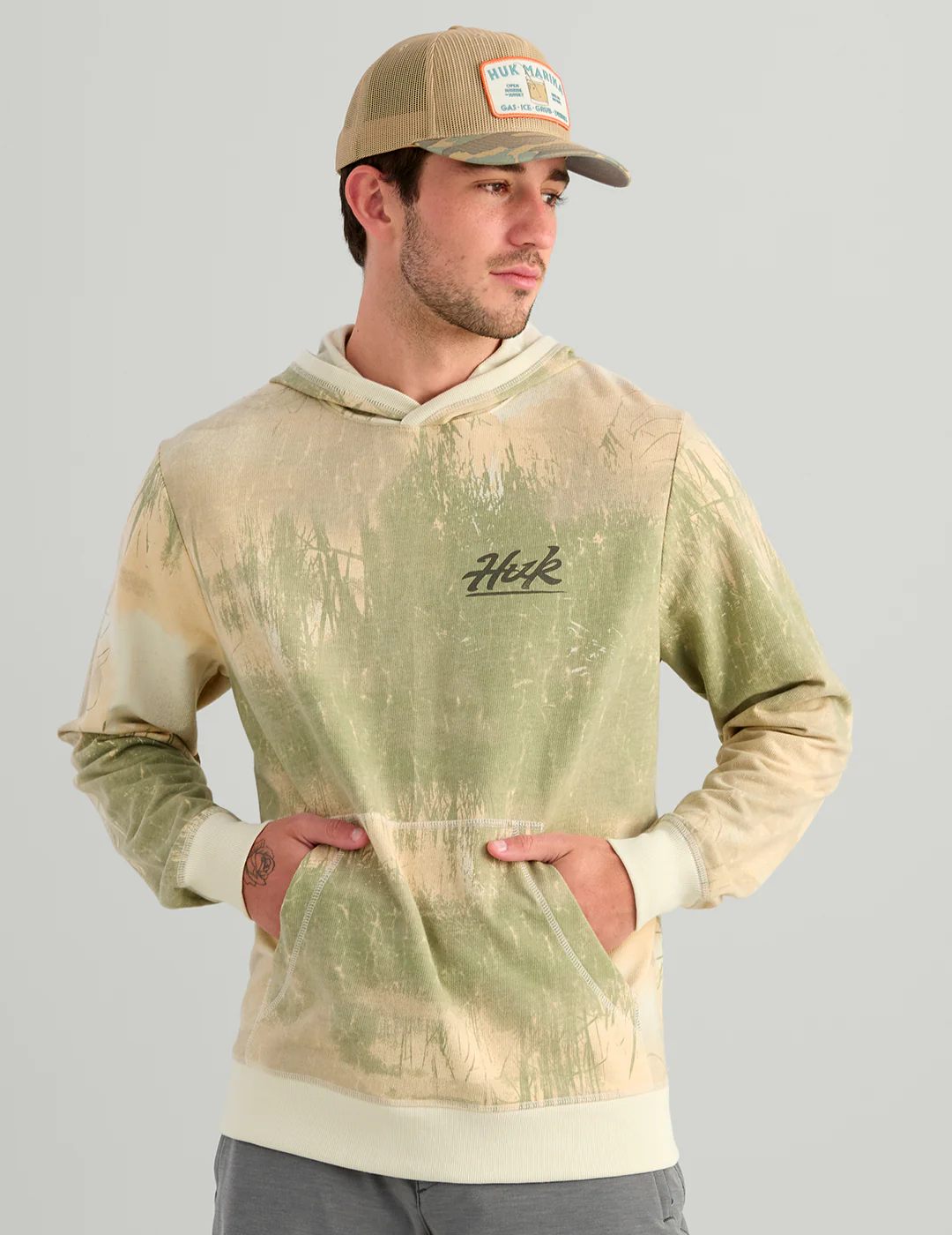 Edisto Bass Patch Terry Hoodie - Image 2