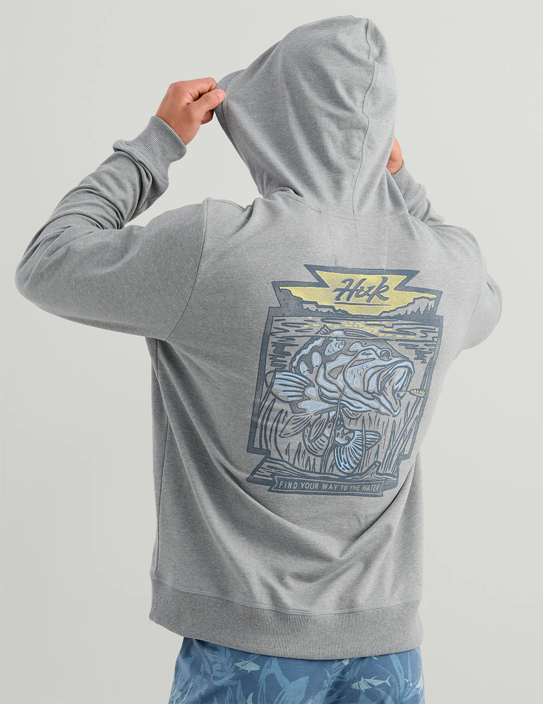 Edisto Bass Patch Terry Hoodie - Image 4