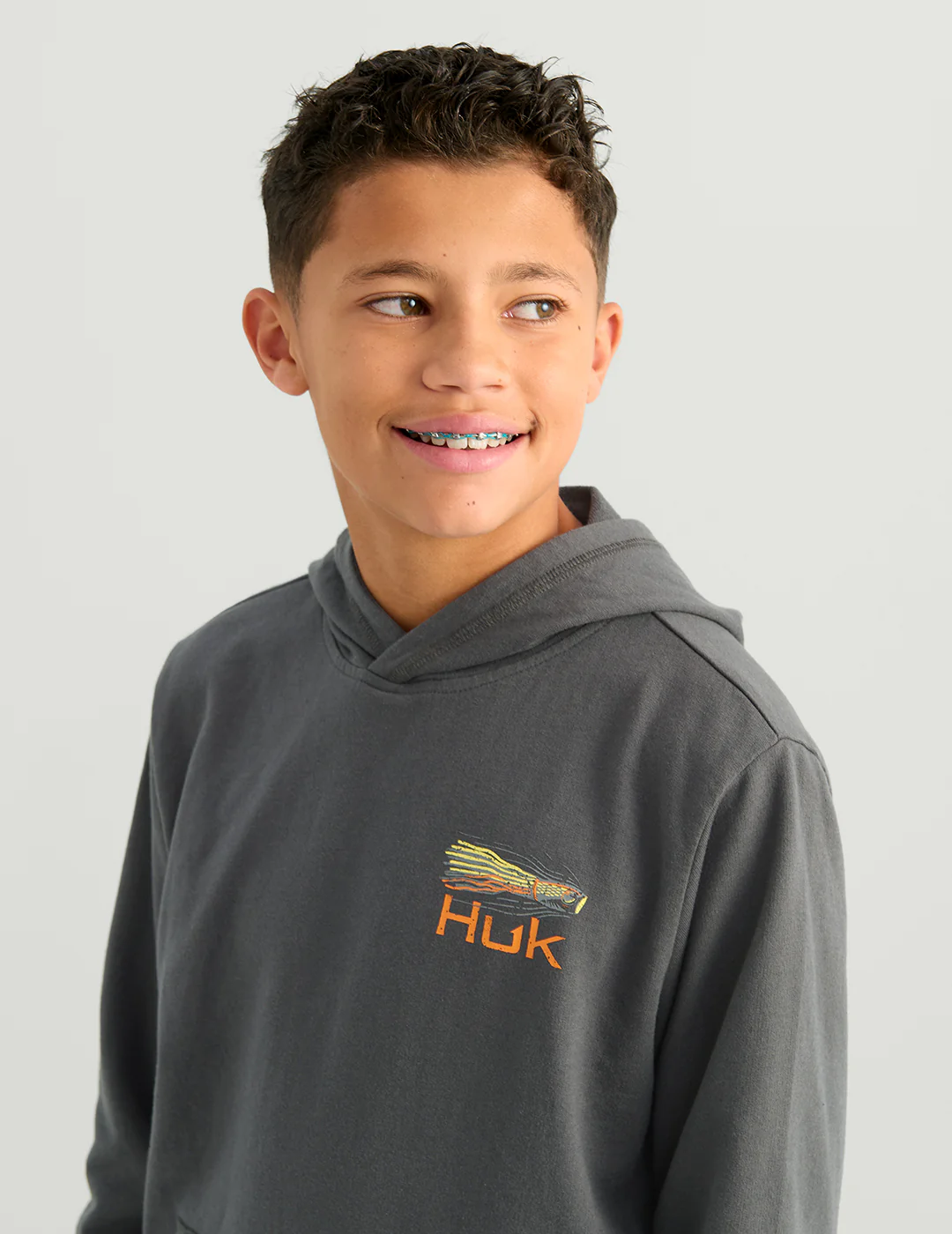 Kids Edisto Fast Badge Terry Hoodie - Image 6