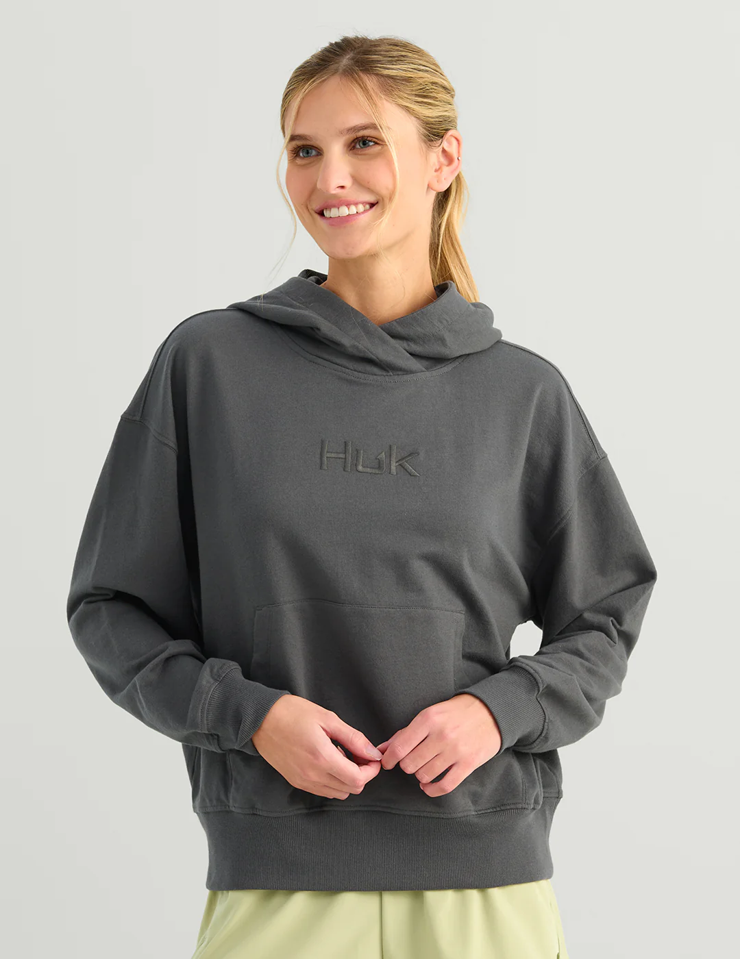 Womens Edisto Logo Terry Hoodie - Image 4