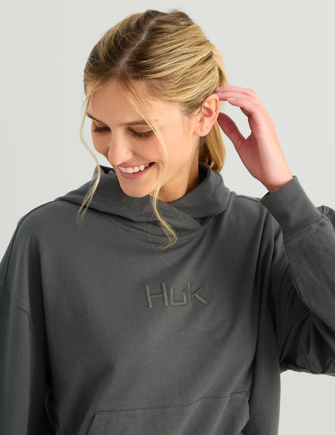 Womens Edisto Logo Terry Hoodie - Image 5