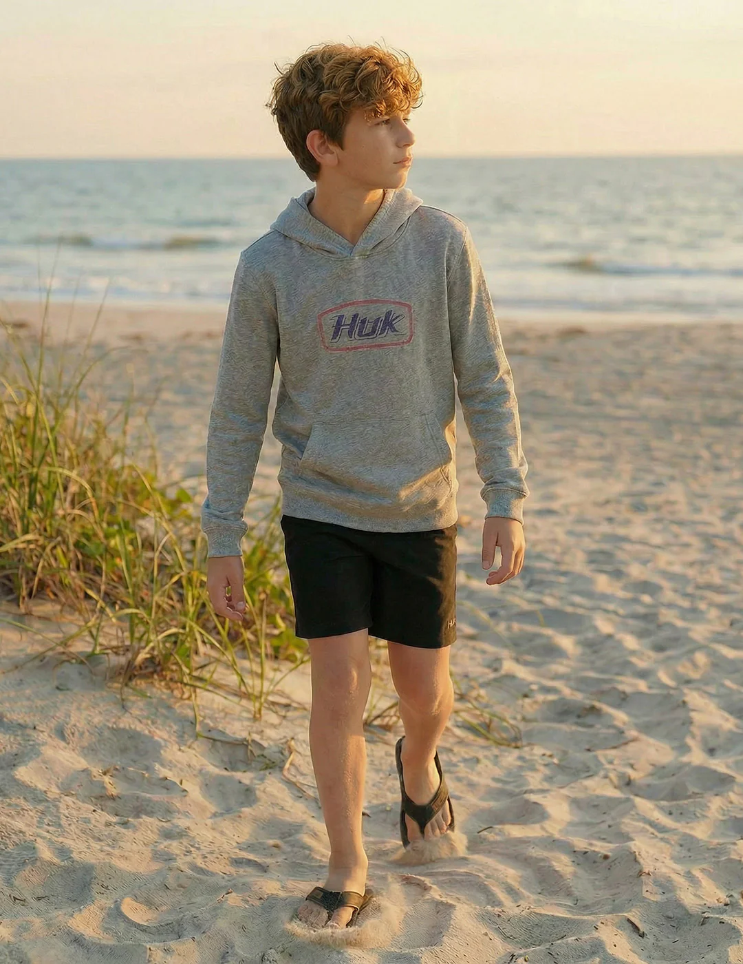 Kids Edisto Script Terry Hoodie - Image 2