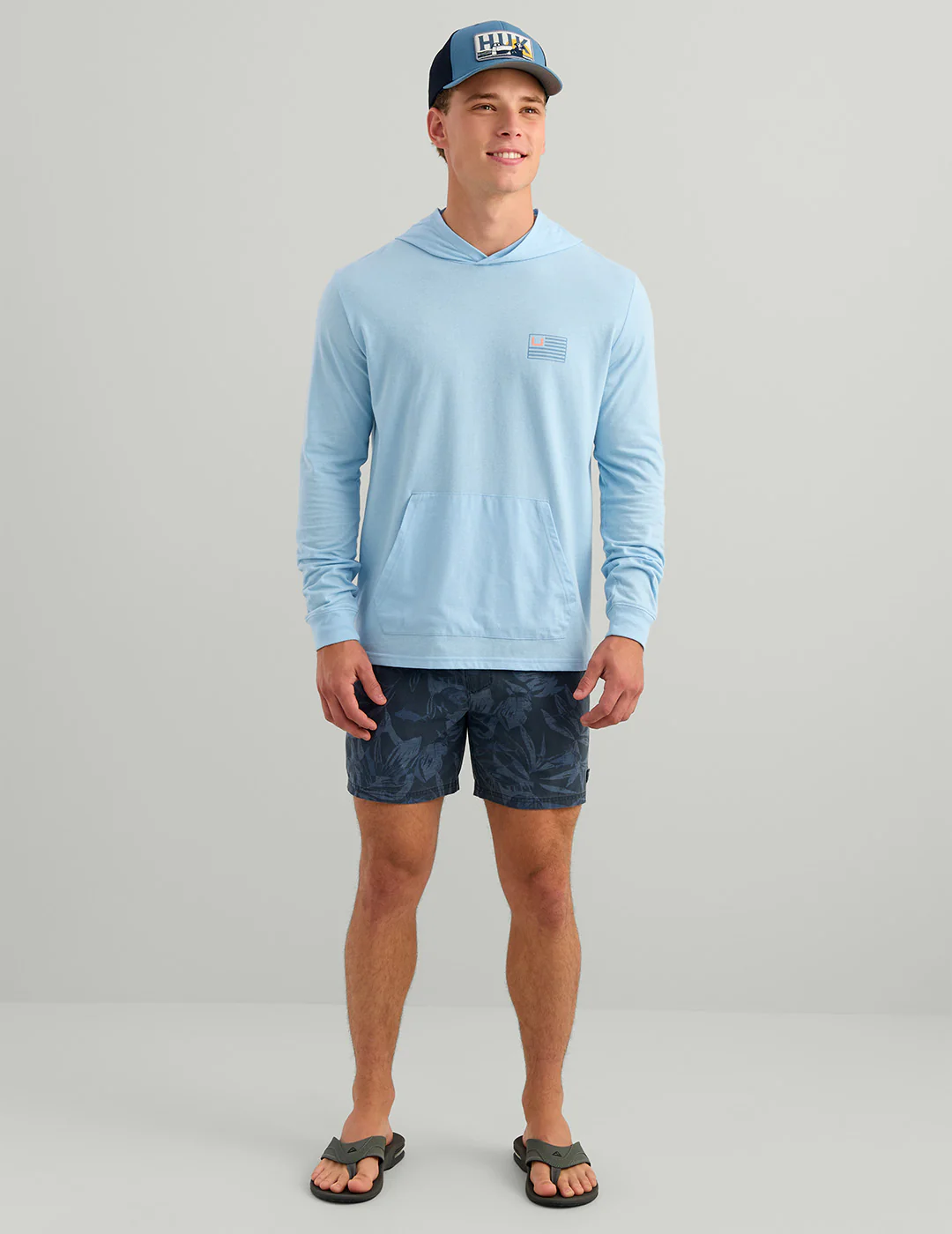 Huk and Bars Hoodie Tee - Image 3