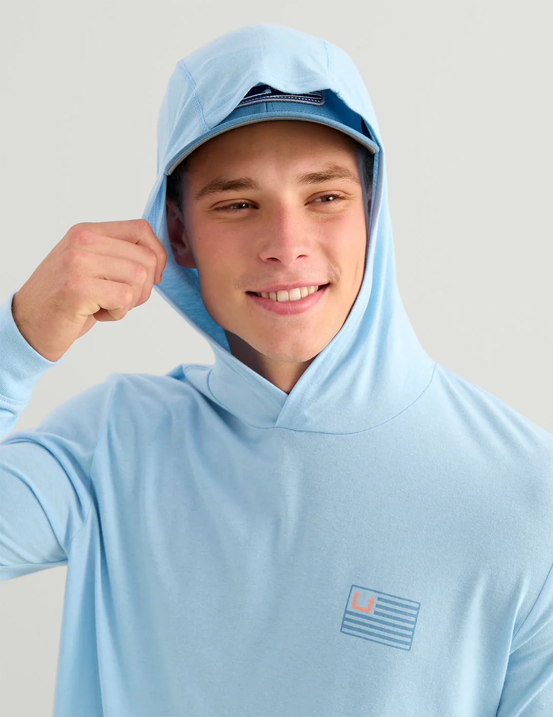Huk and Bars Hoodie Tee - Image 5