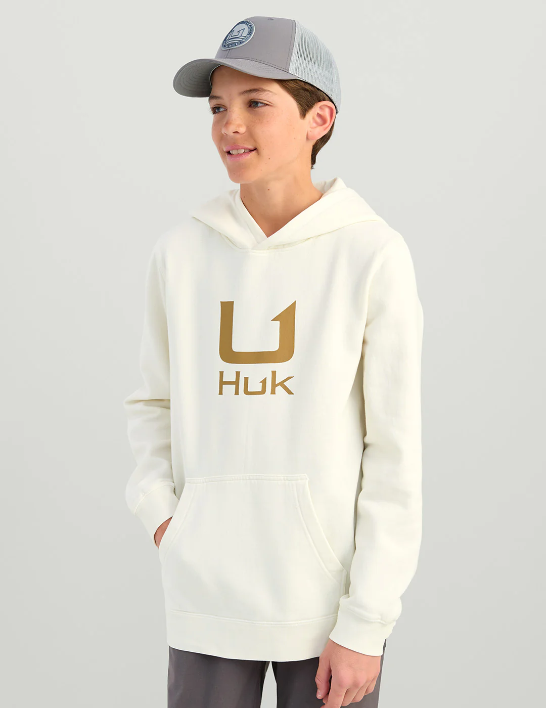 Kids Huk Barb U Cotton Fleece Hoodie