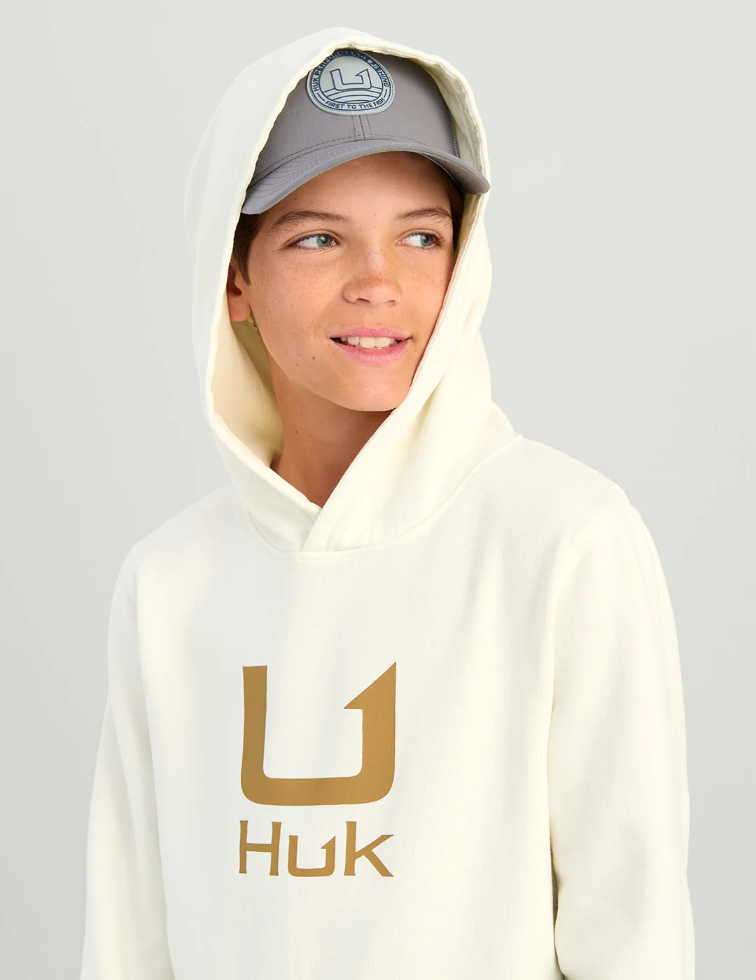Kids Huk Barb U Cotton Fleece Hoodie - Image 4