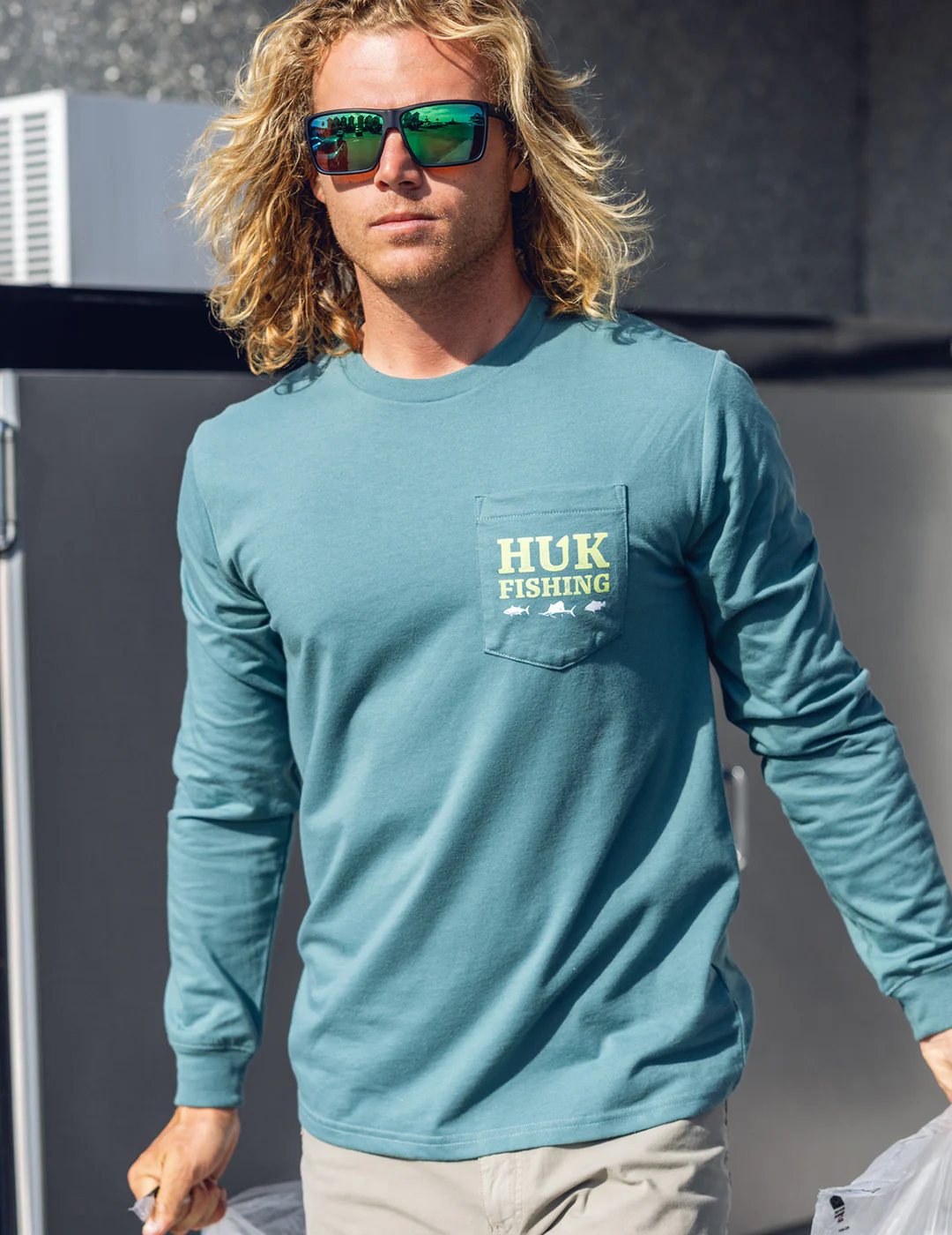 SC Fish Long Sleeve Pocket Tee - Image 2