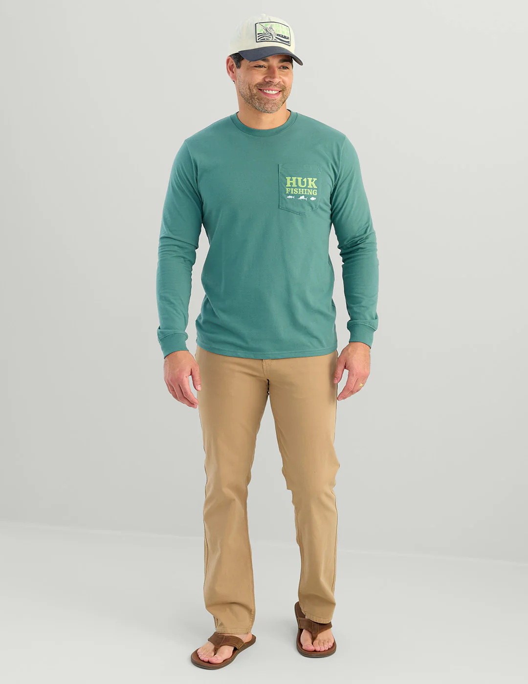 SC Fish Long Sleeve Pocket Tee - Image 4