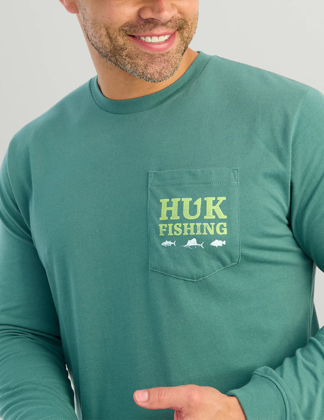 SC Fish Long Sleeve Pocket Tee - Image 5