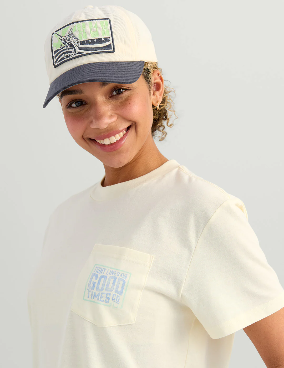 Womens Tight Lines Cropped Pocket Tee - Image 4