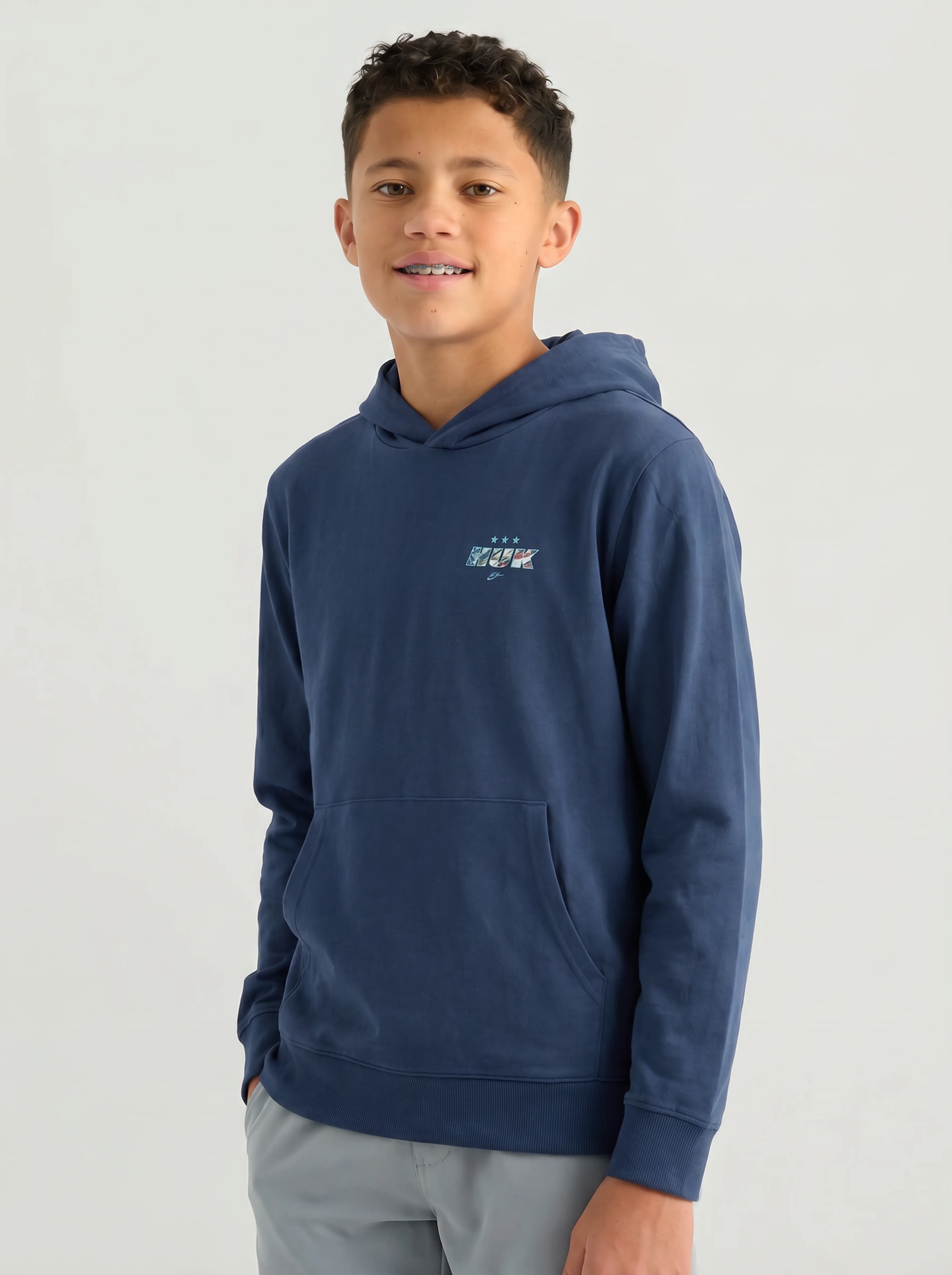 Kids America 250 Fish & Flag Hoodie Tee - Image 2