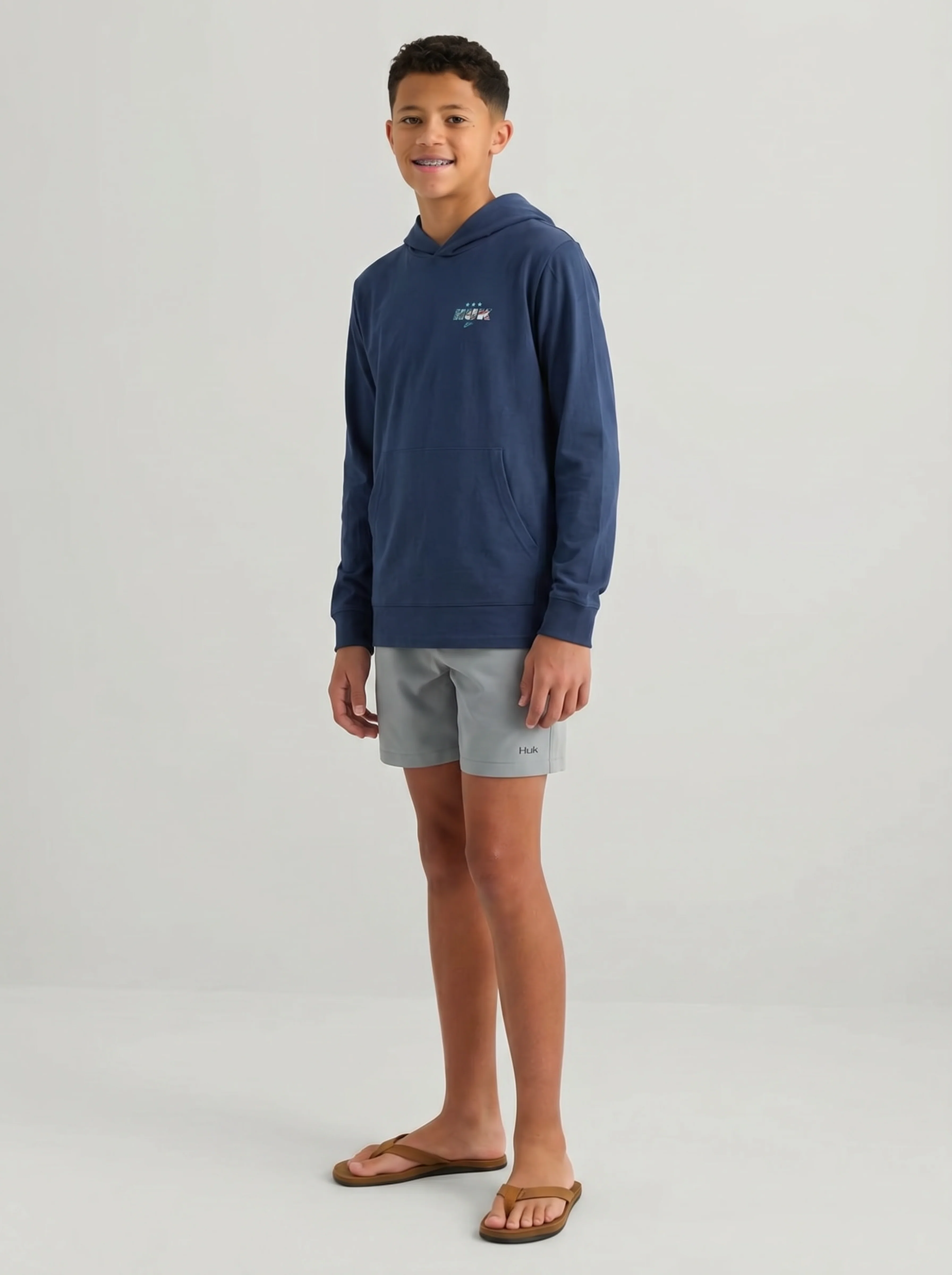 Kids America 250 Fish & Flag Hoodie Tee - Image 3