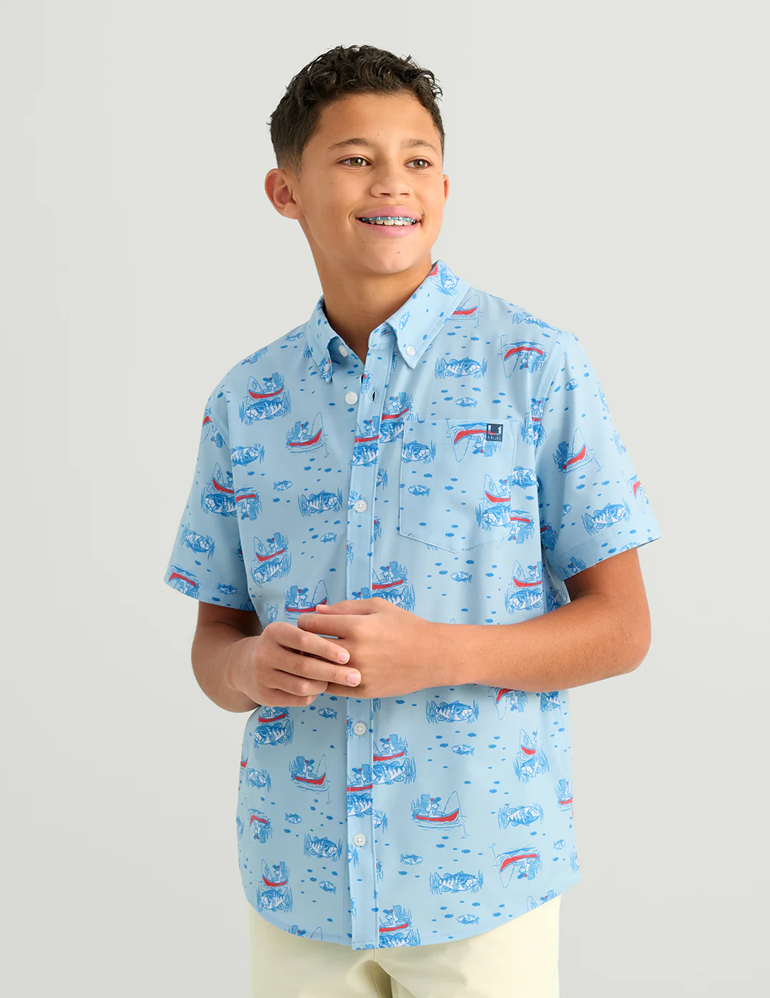 Kids Kona Short Sleeve Button-Down