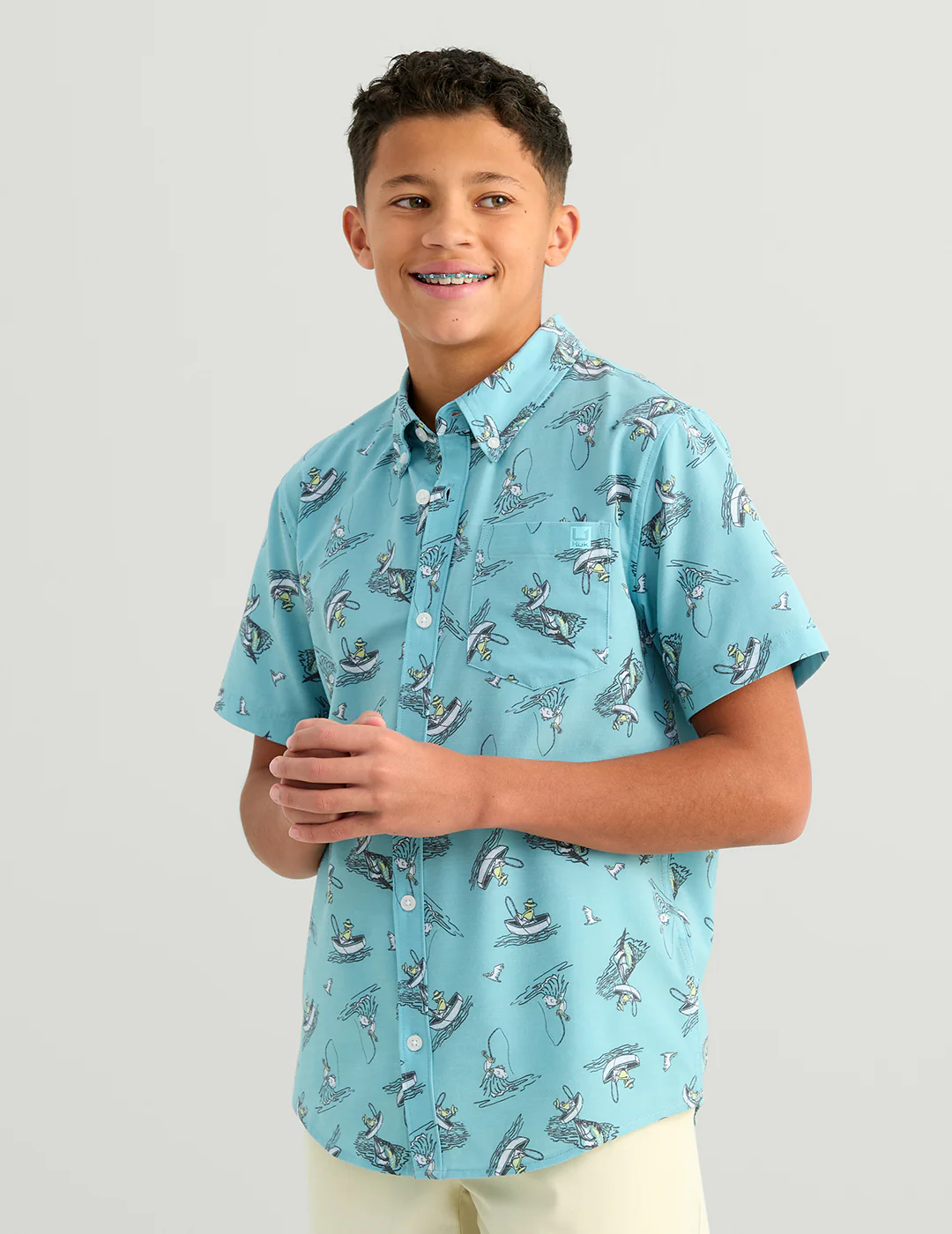 Kids Kona Short Sleeve Button-Down - Image 5
