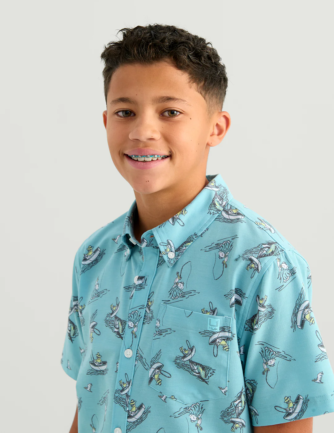 Kids Kona Short Sleeve Button-Down - Image 6