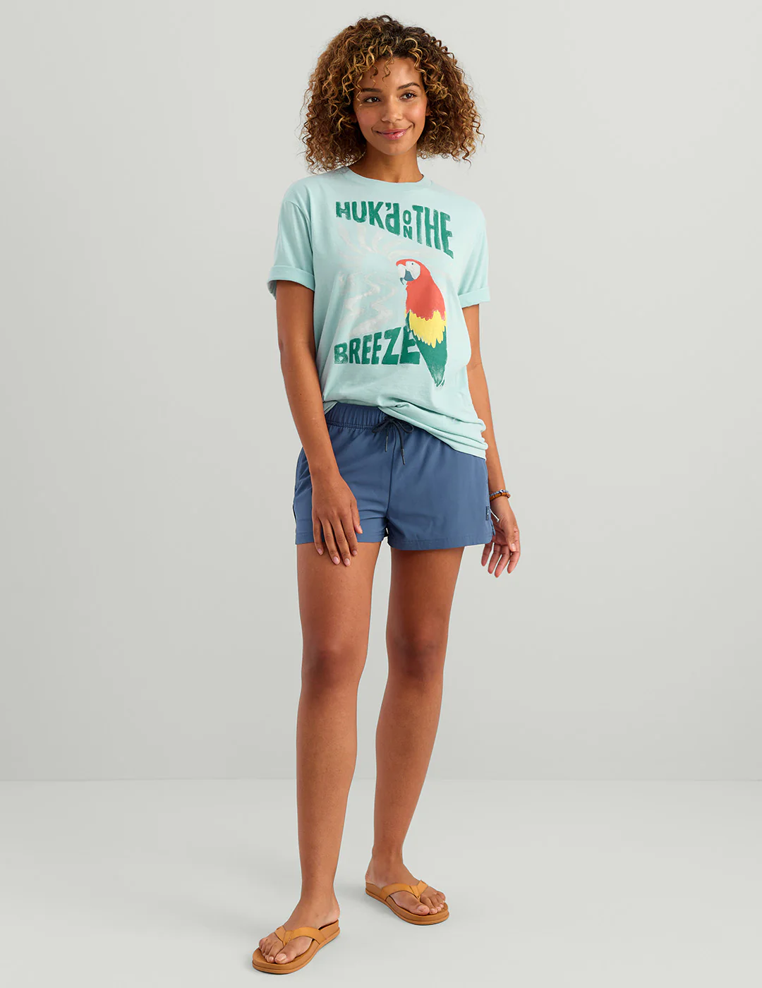 Womens Parrot Breeze Oversized Tee - Image 4