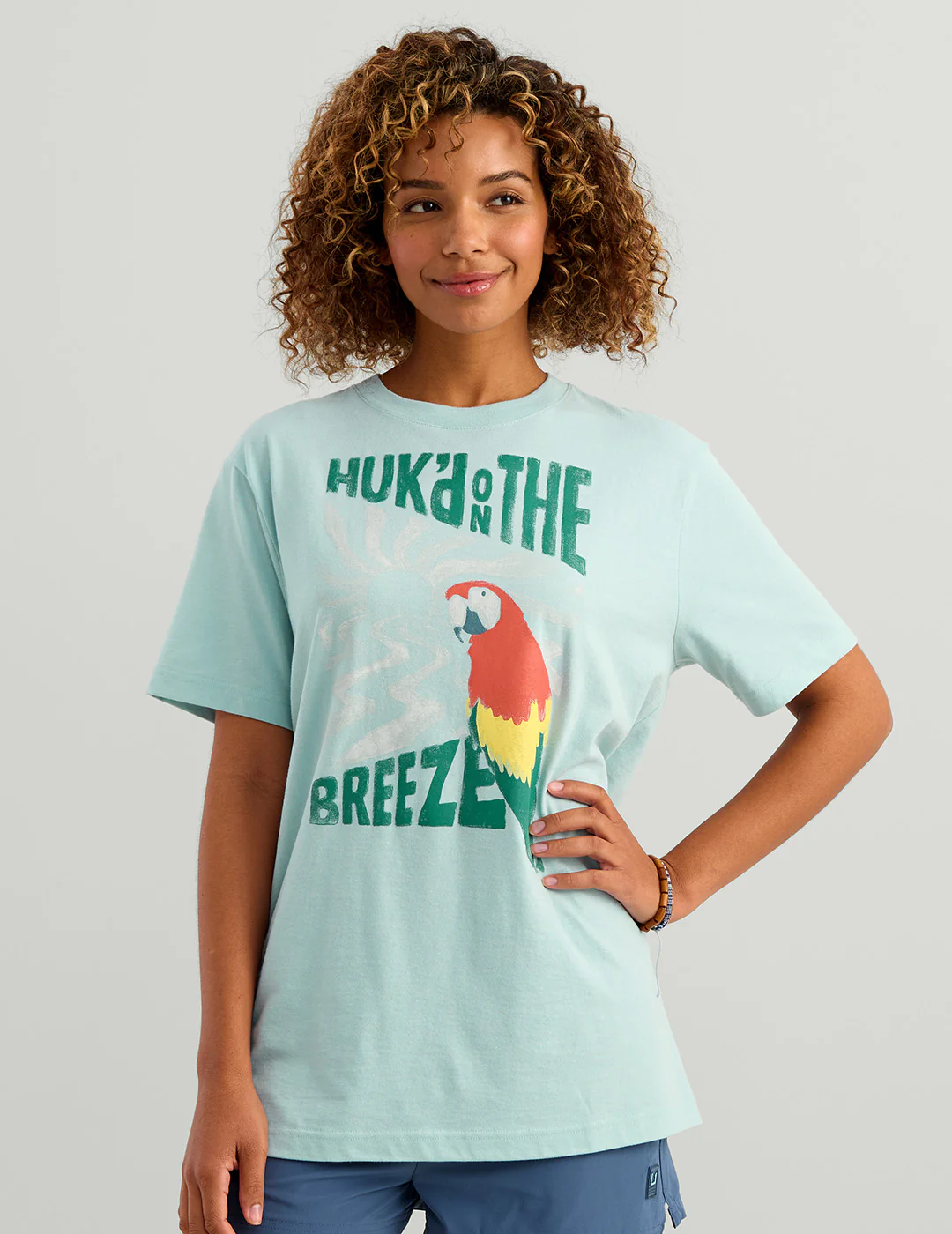 Womens Parrot Breeze Oversized Tee - Image 5