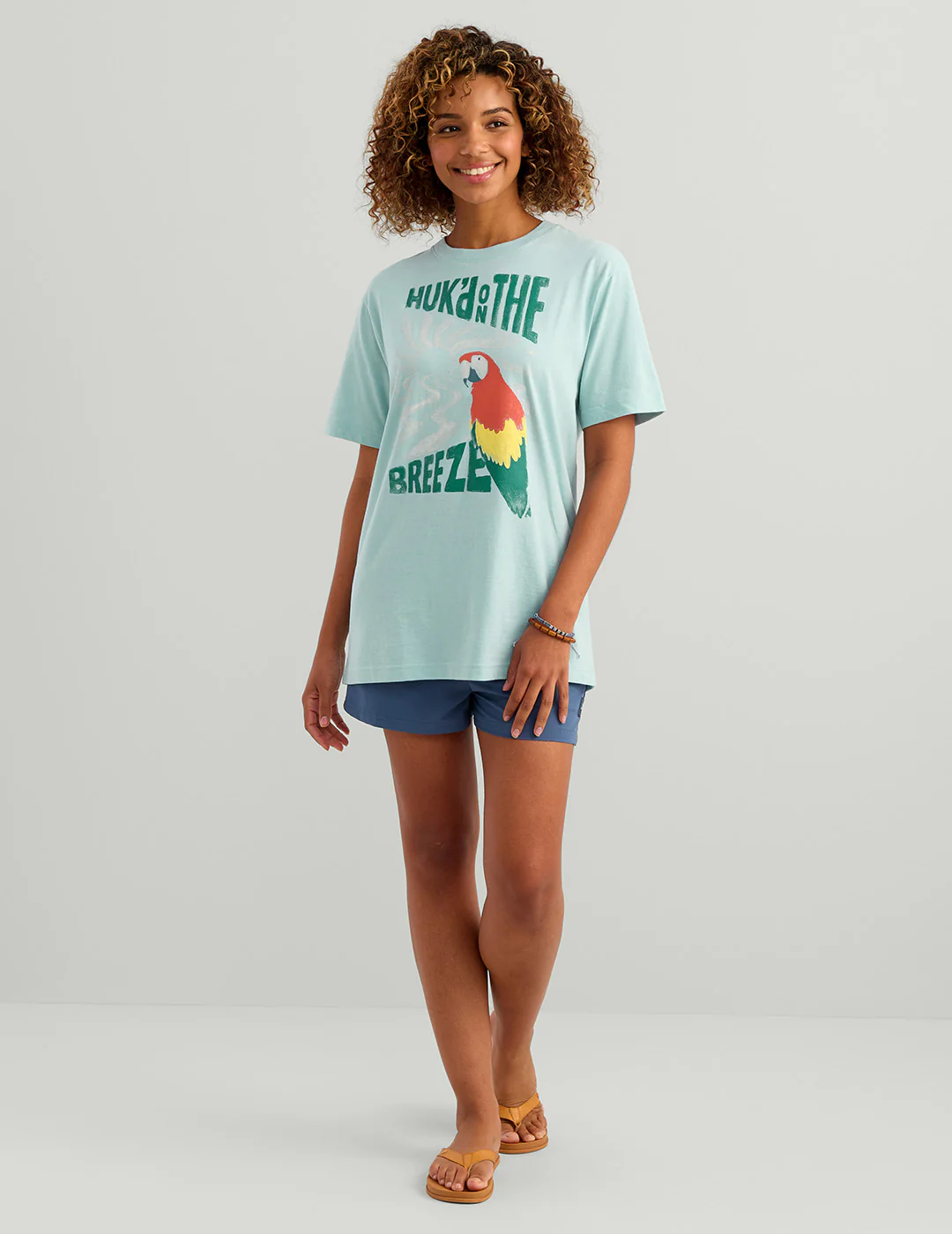 Womens Parrot Breeze Oversized Tee - Image 6
