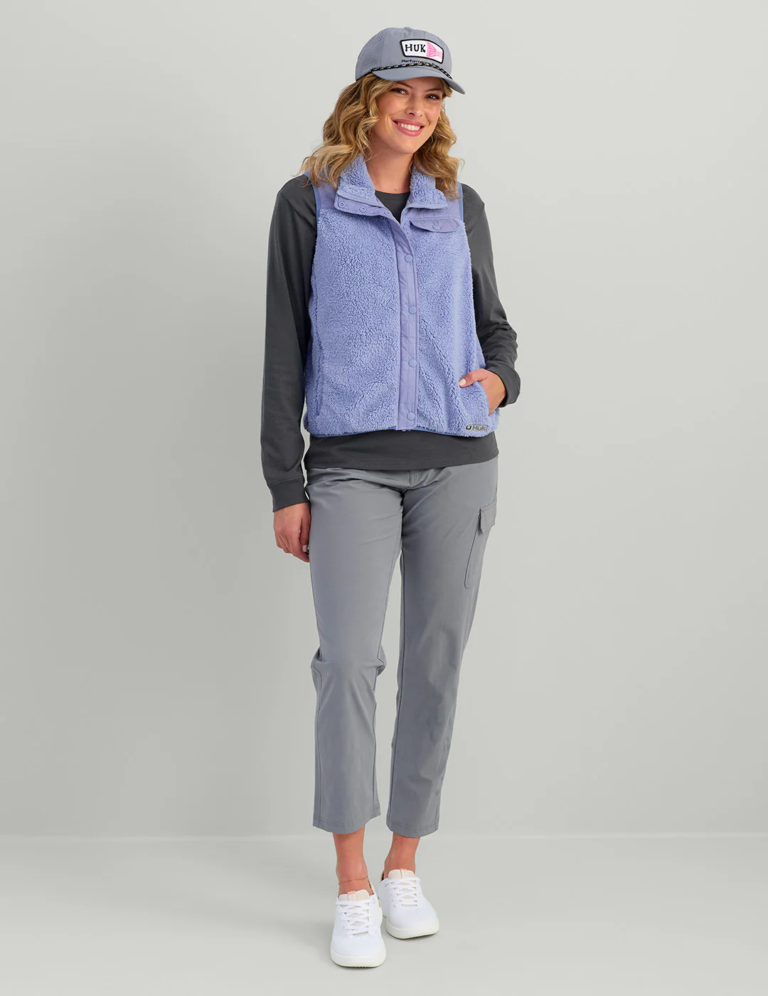 Womens Plush Fleece Vest - Image 3