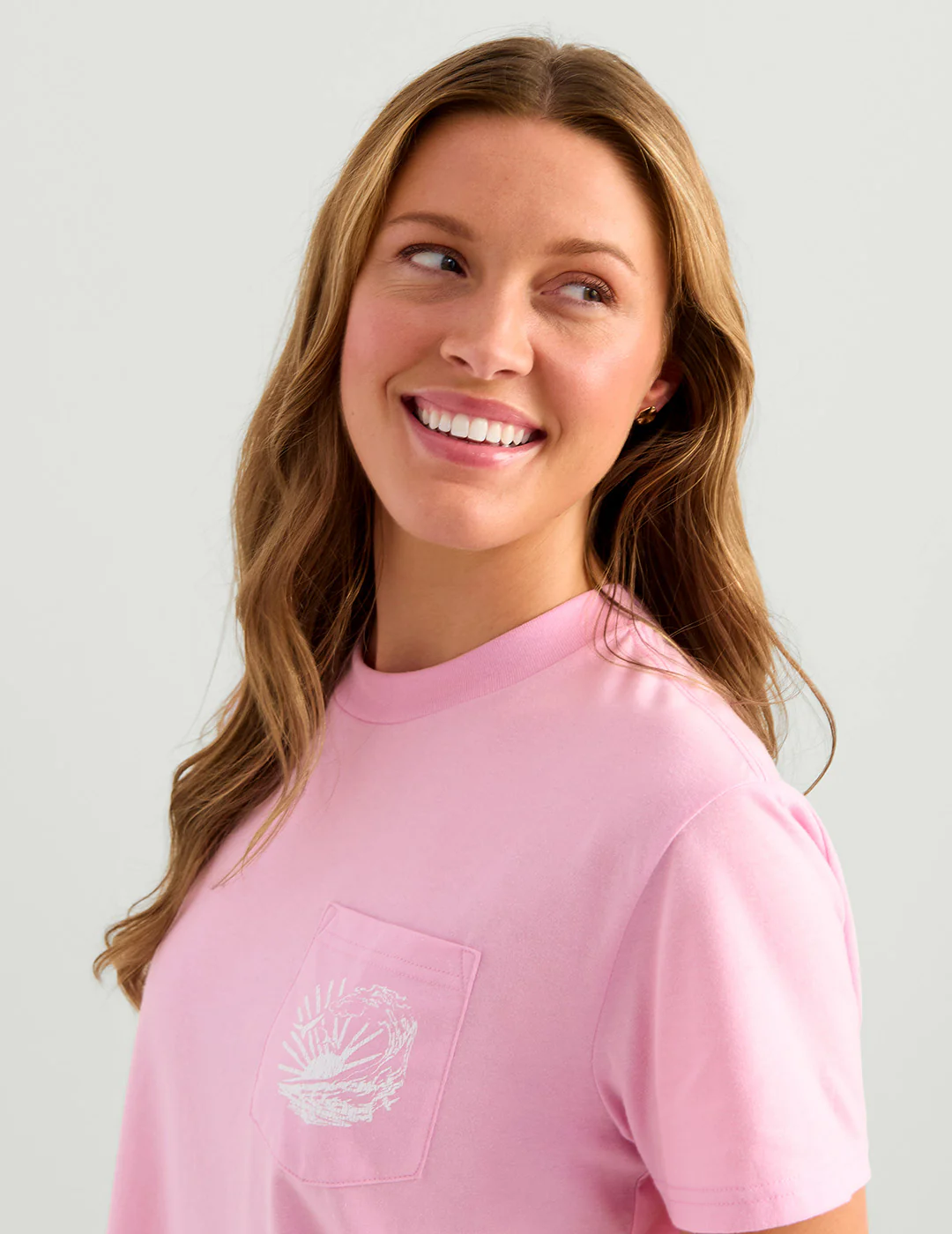 Womens Raised on Waves Pocket Tee - Image 4
