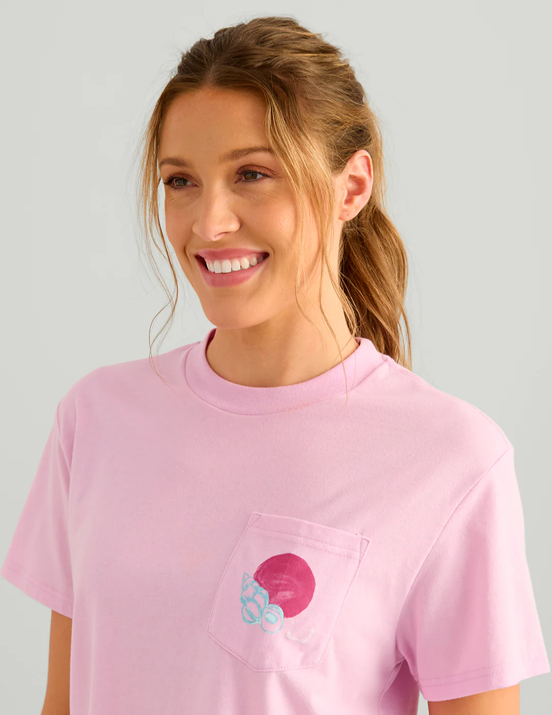 Womens Sea Calling Pocket Tee - Image 4