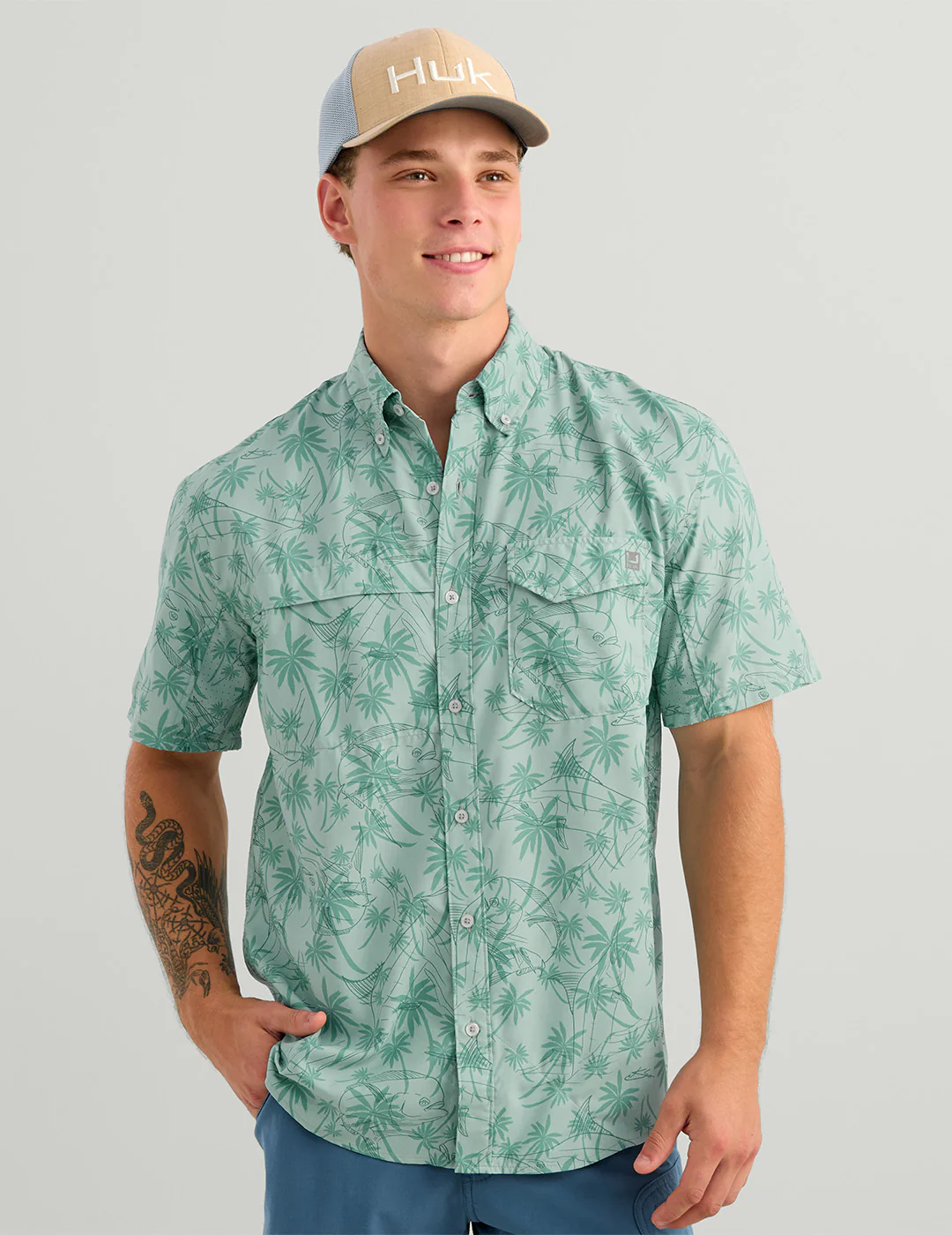 KC Tide Point Short Sleeve Button-Down