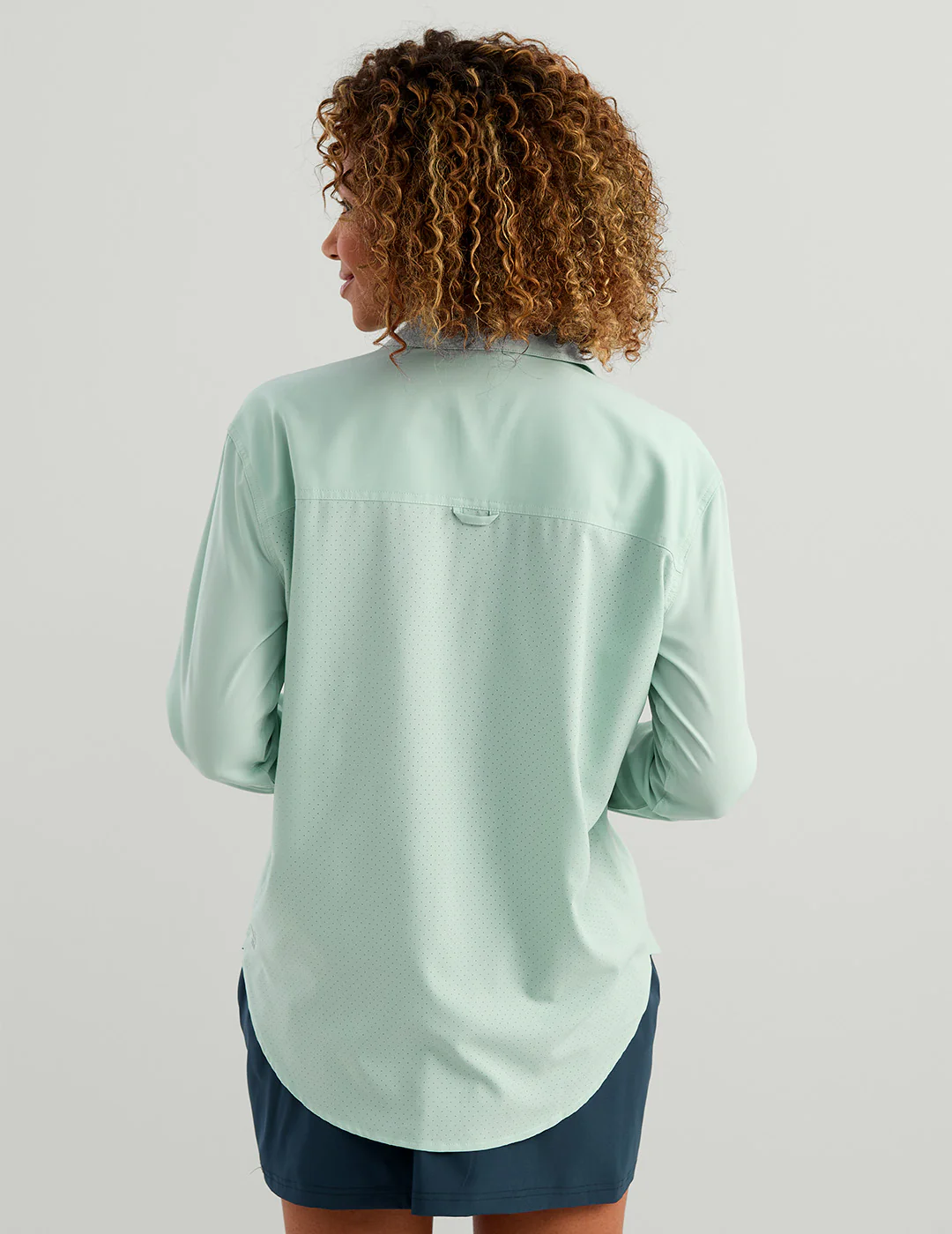 Womens Tide Point Oversized Shirt - Image 3