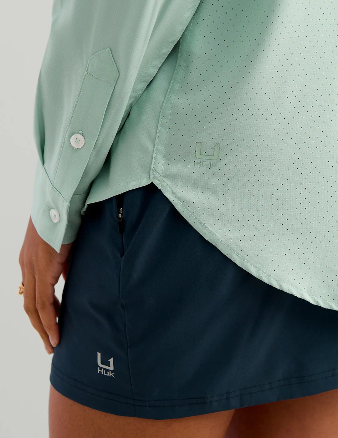 Womens Tide Point Oversized Shirt - Image 5