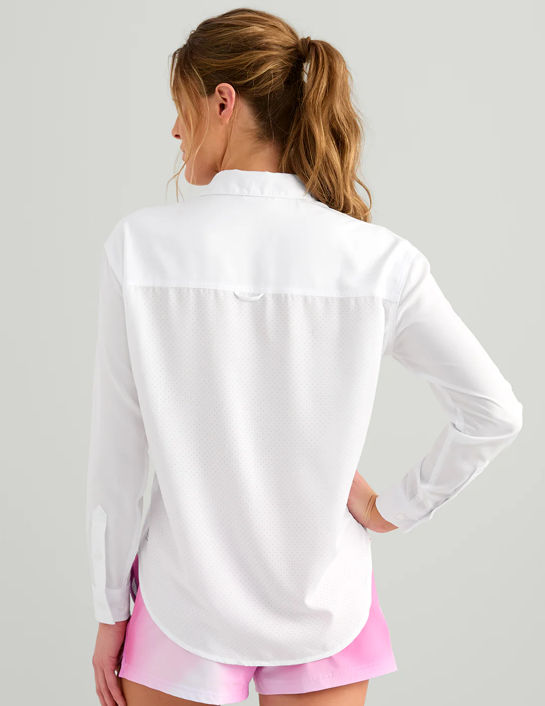 Womens Tide Point Oversized Shirt - Image 3