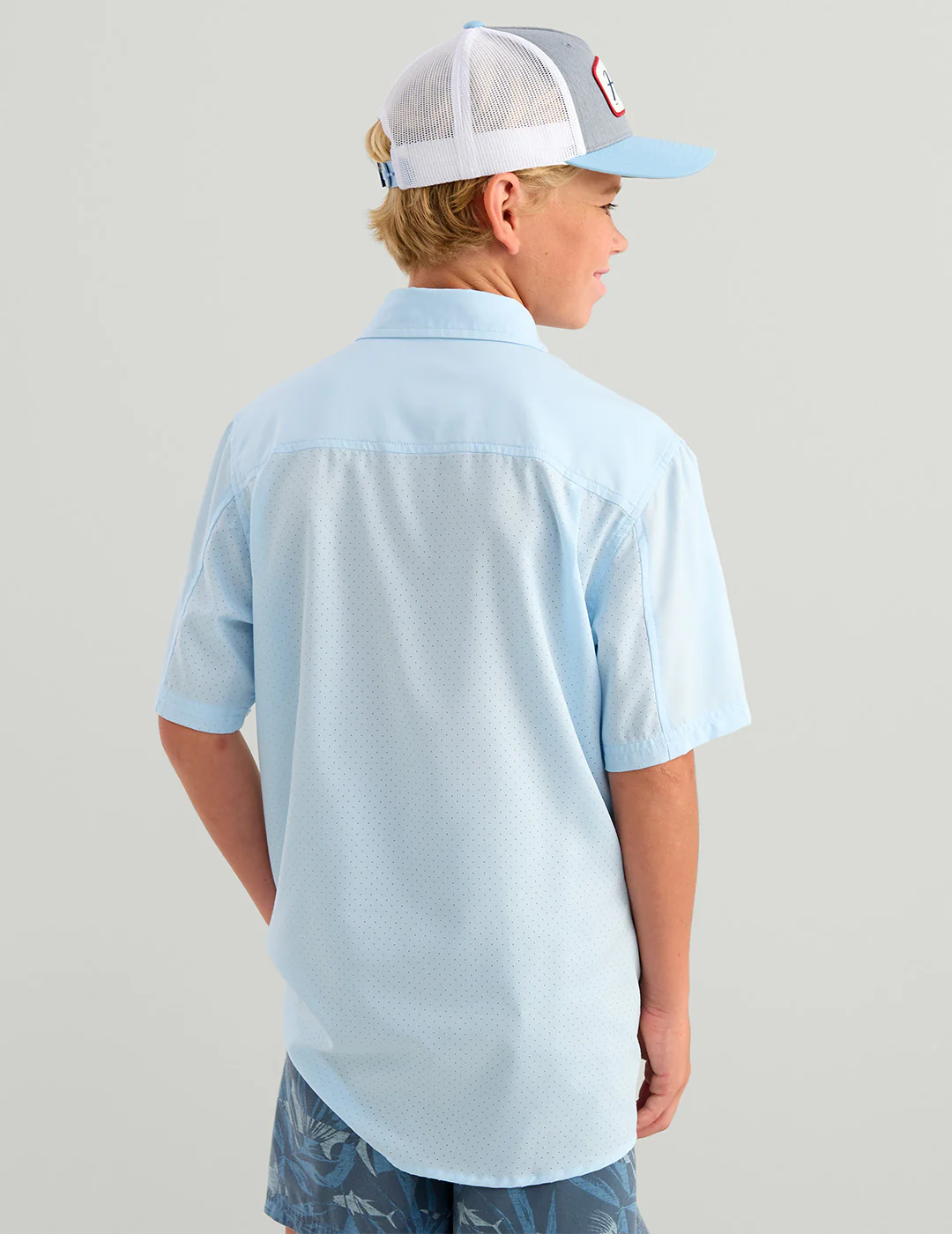Kids Tide Point Short Sleeve Button Down - Image 2