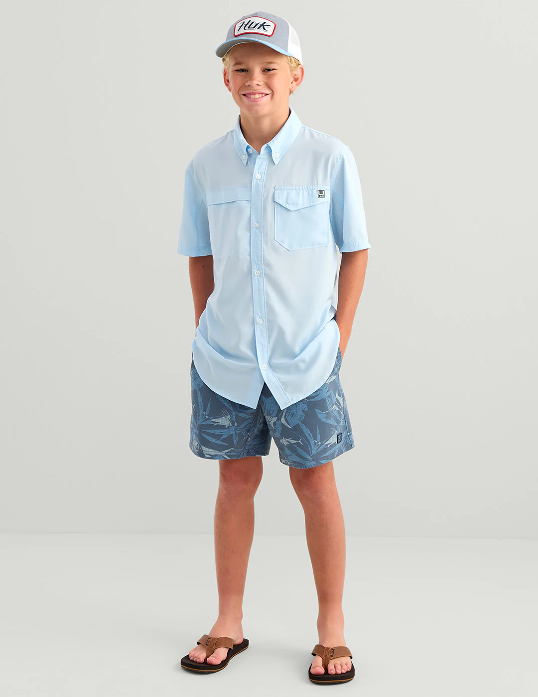 Kids Tide Point Short Sleeve Button Down - Image 3