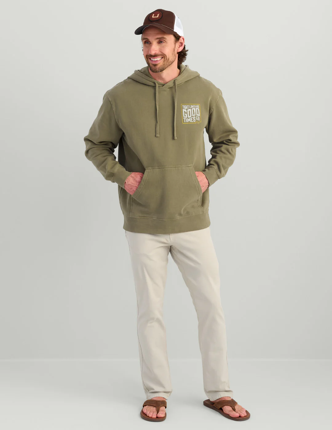 Tight Lines Cotton Fleece Hoodie - Image 4